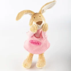 Kuscheltier Namensspielfigur Hase rosa