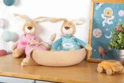 Kuscheltier Namensspielfigur Hase rosa