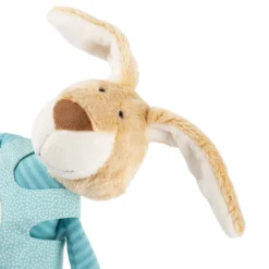 Kuscheltier Namensspielfigur Hase türkis