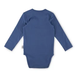 Langarm Baby Body Monster, blau