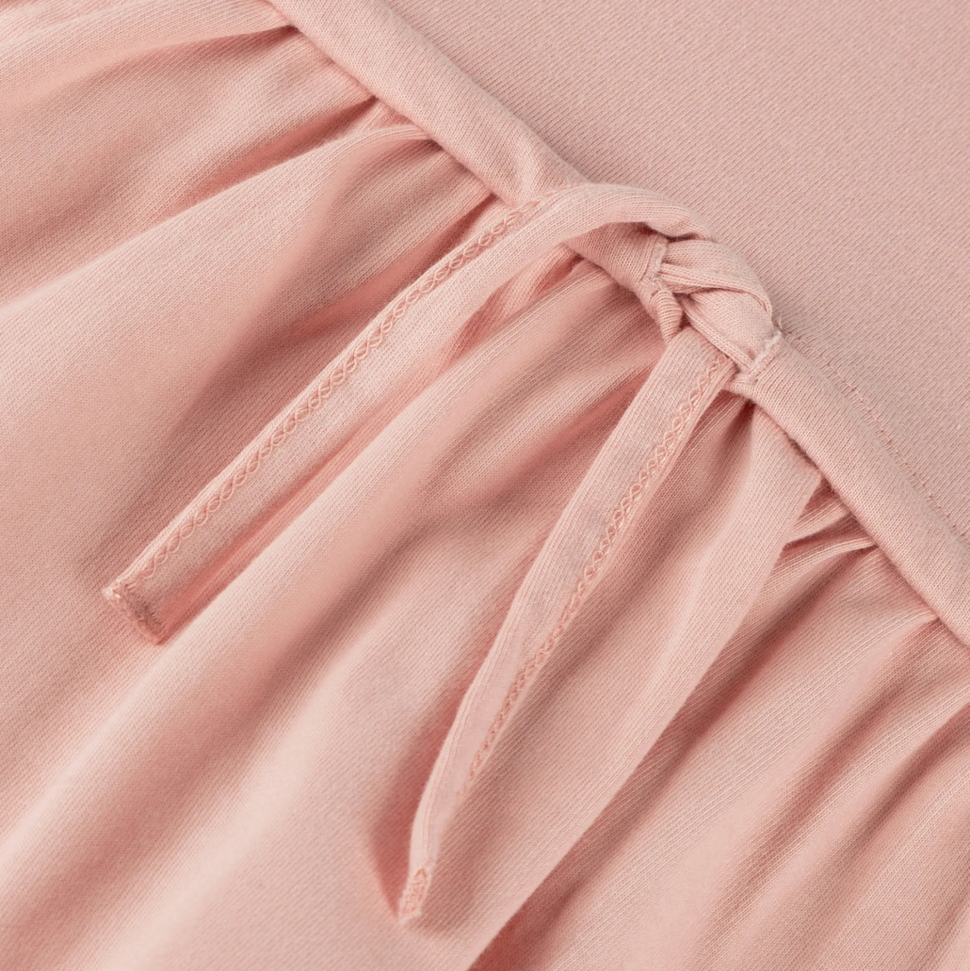Langärmeliges Kinderkleid hellrosa, Petit Croissant