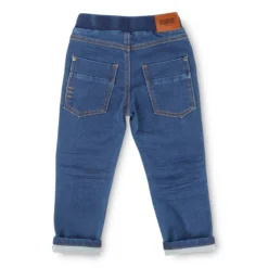 Lässige Kinderjeans mit Dehnbund und Bändchen