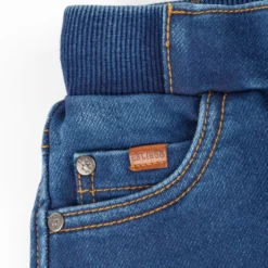 Lässige Kinderjeans mit Dehnbund und Bändchen
