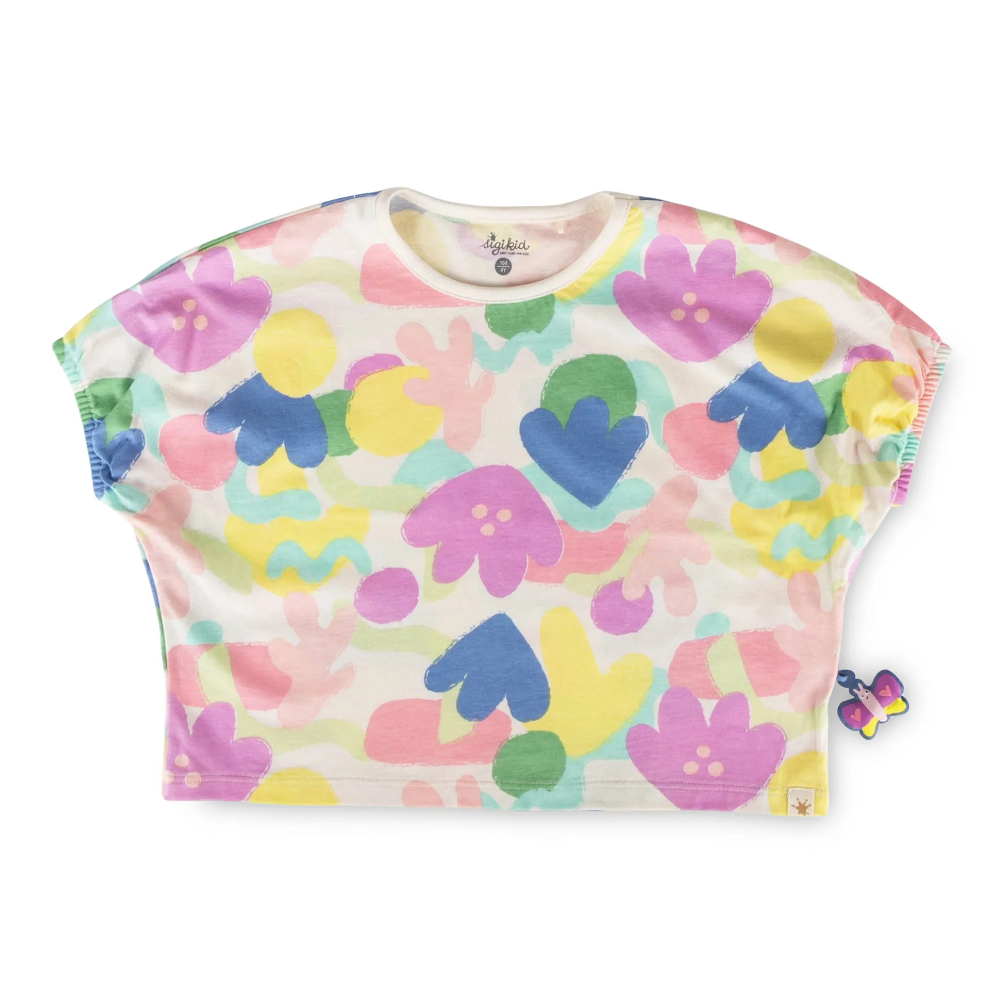 Lässig weites Crop Top Shirt, Summer Vibes