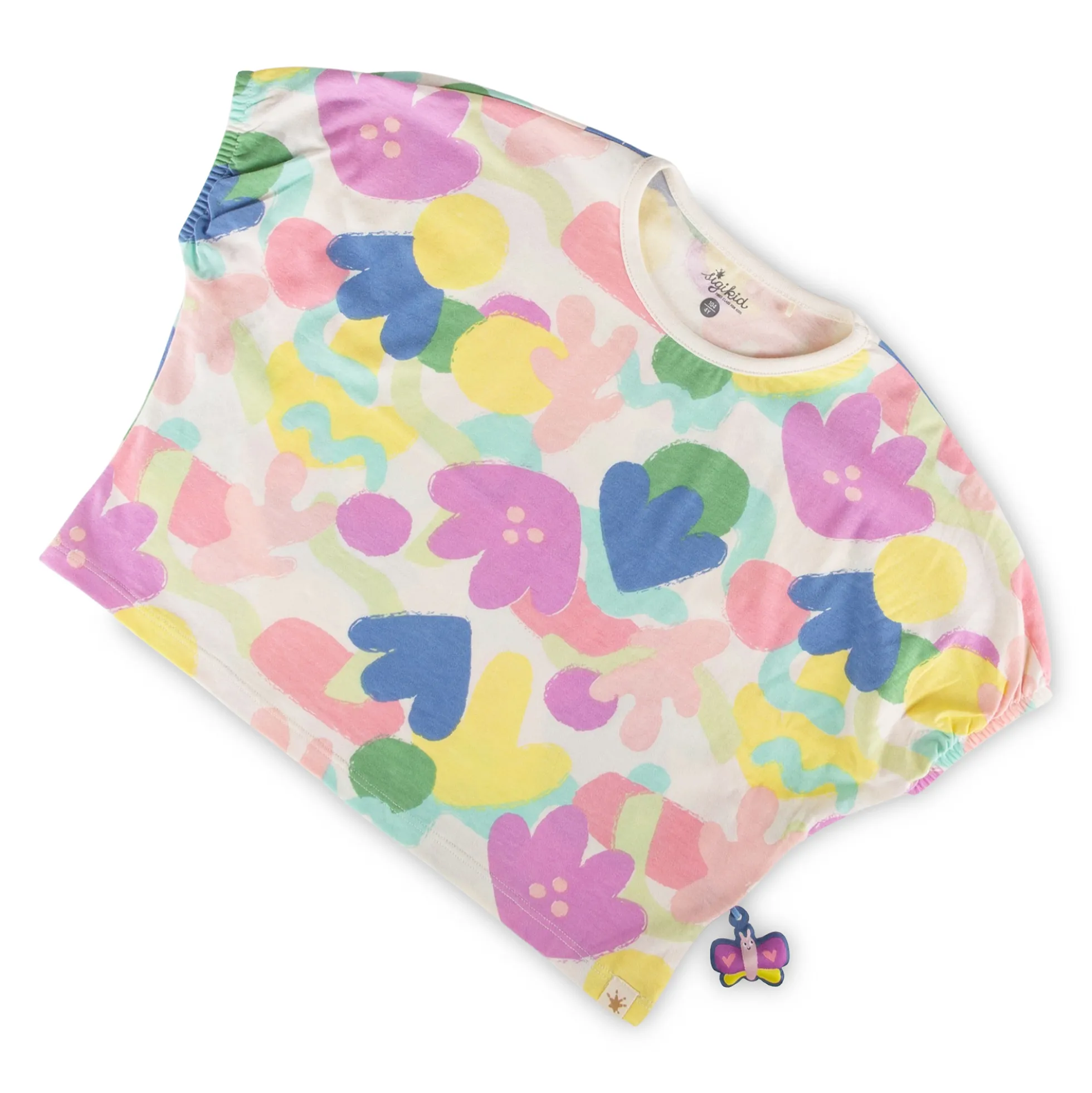Lässig weites Crop Top Shirt, Summer Vibes