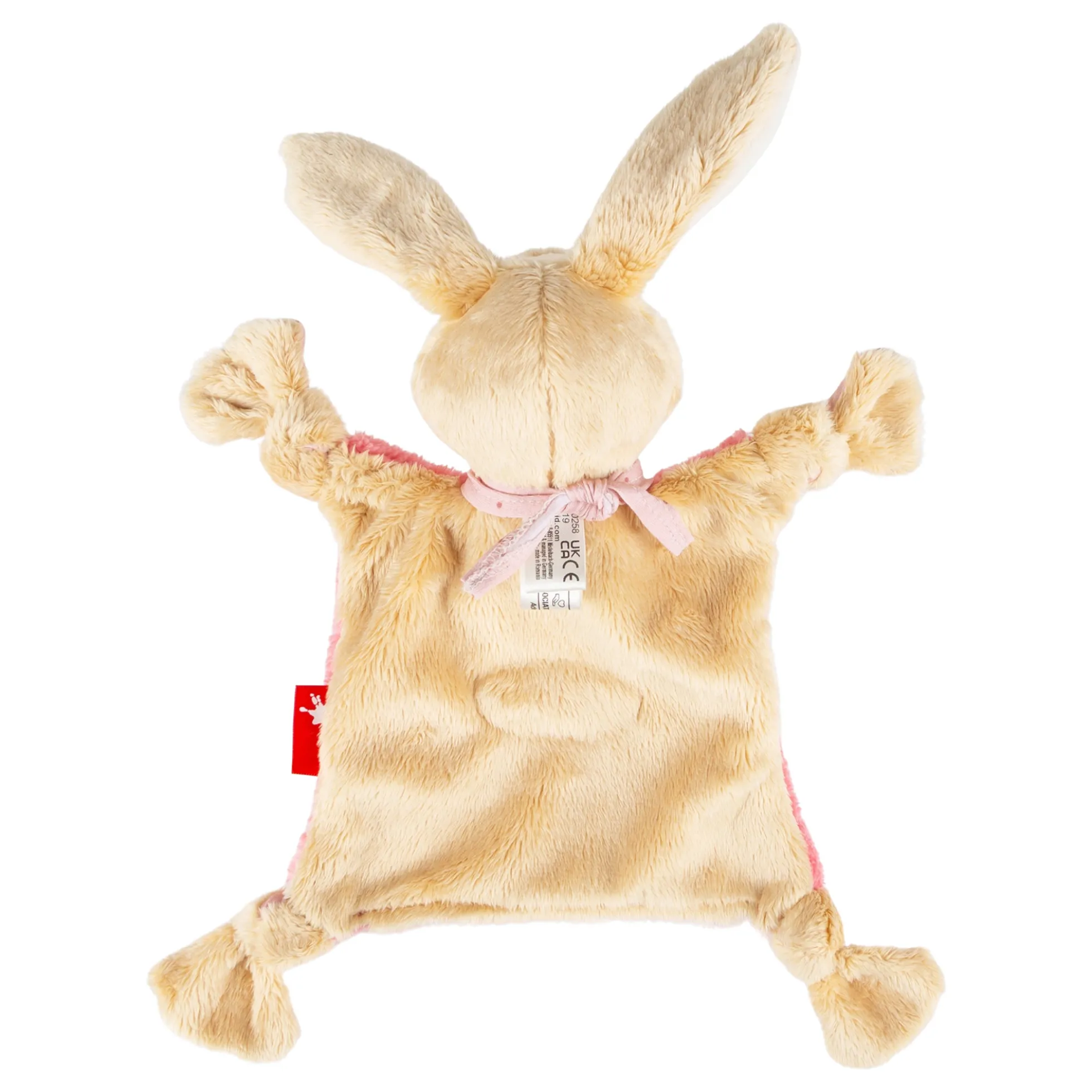 Namensschnuffeltuch Hase rosa