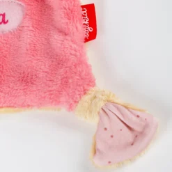 Namensschnuffeltuch Hase rosa