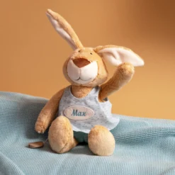 Namensspieluhr Hase türkis