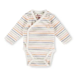 Newborn Baby Langarm Body, geringelt