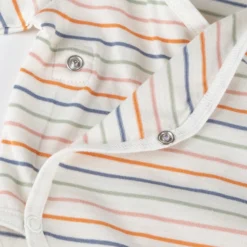 Newborn Baby Langarm Body, geringelt