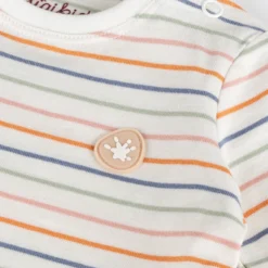 Newborn Baby Langarmshirt, geringelt