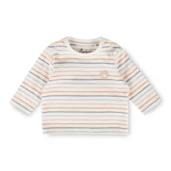 Newborn Baby Langarmshirt, geringelt