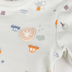 Newborn Baby Langarmshirt, Mini-Print