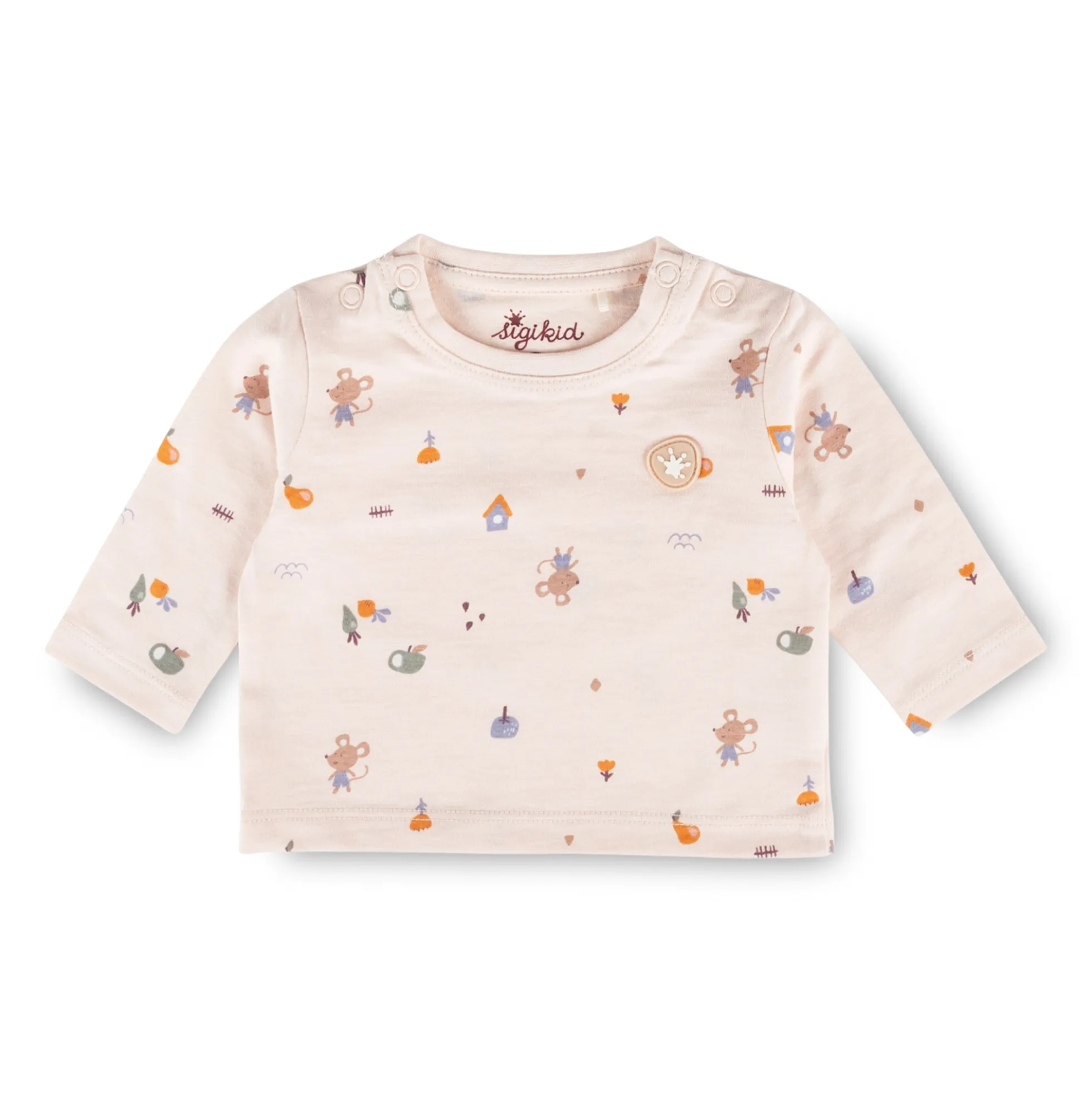Newborn Baby Langarmshirt, zartrosa