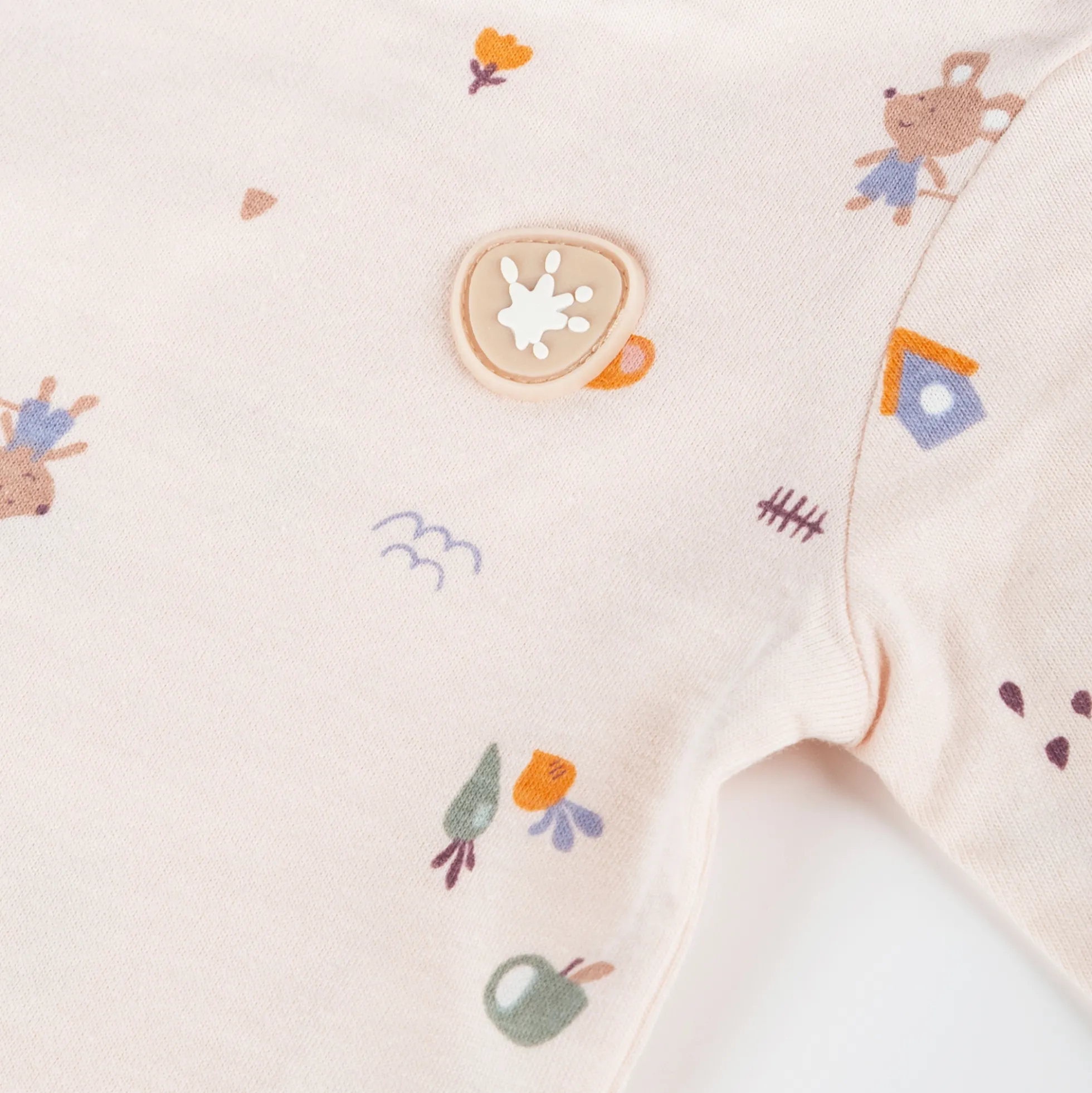 Newborn Baby Langarmshirt, zartrosa