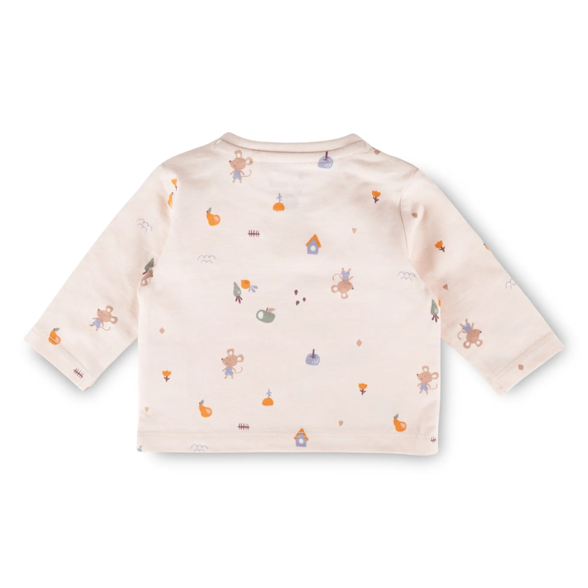 Newborn Baby Langarmshirt, zartrosa