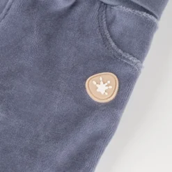 Newborn Baby Nickihose mit Füßlingen, blau