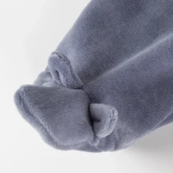 Newborn Baby Nickihose mit Füßlingen, blau