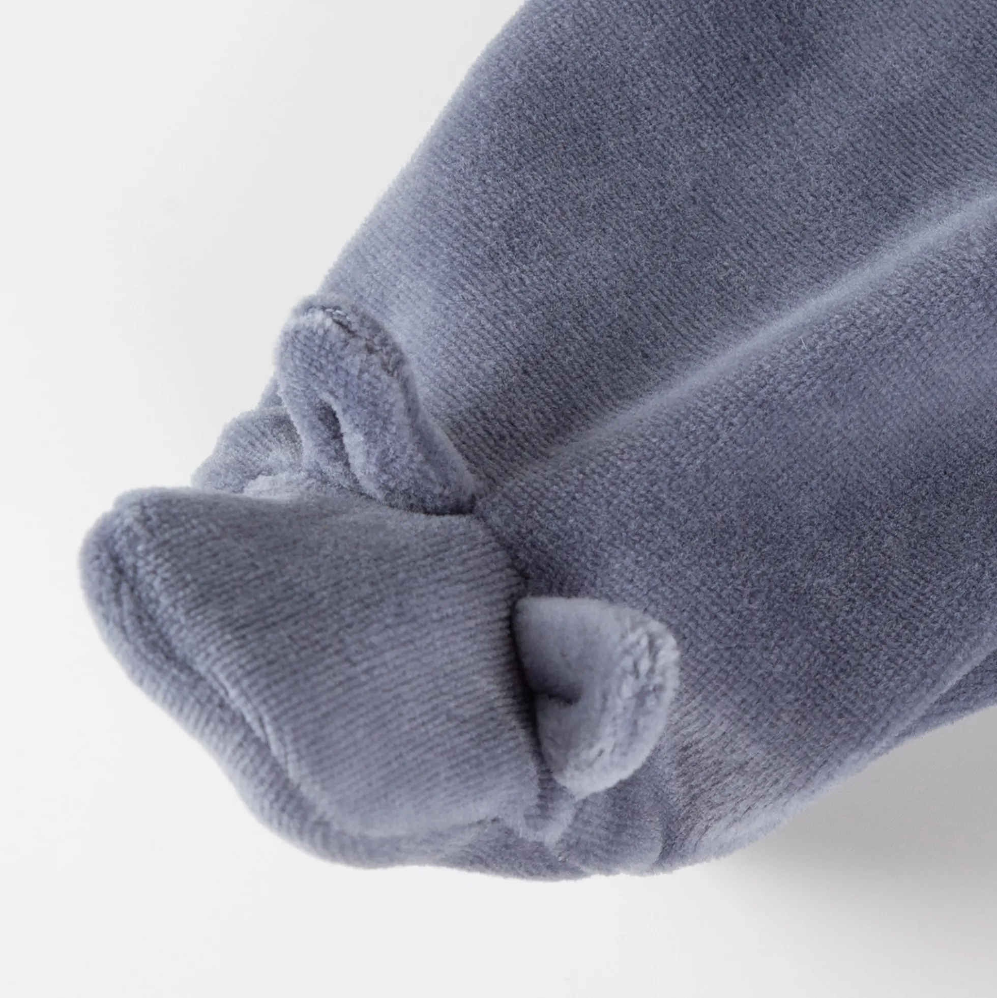 Newborn Baby Nickihose mit Füßlingen, blau