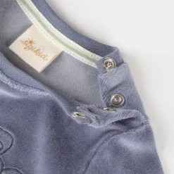 Newborn Baby Nickishirt Mäuschen, blau