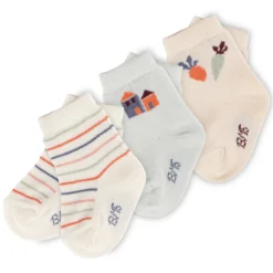 Newborn Baby Söckchen, 3 Paar Set