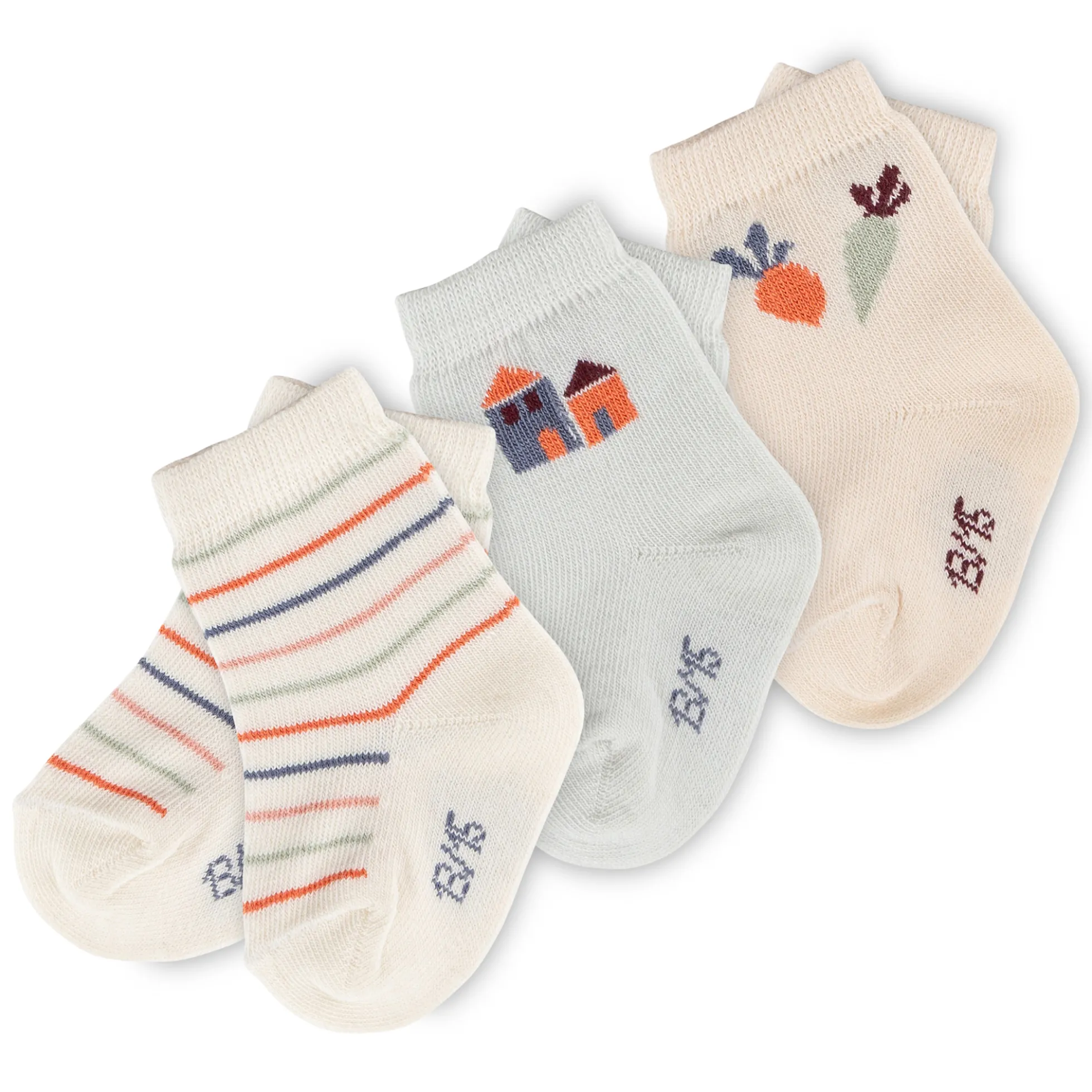 Newborn Baby Söckchen, 3 Paar Set