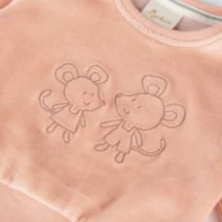 Newborn Babyshirt Nicki Velour, rosa