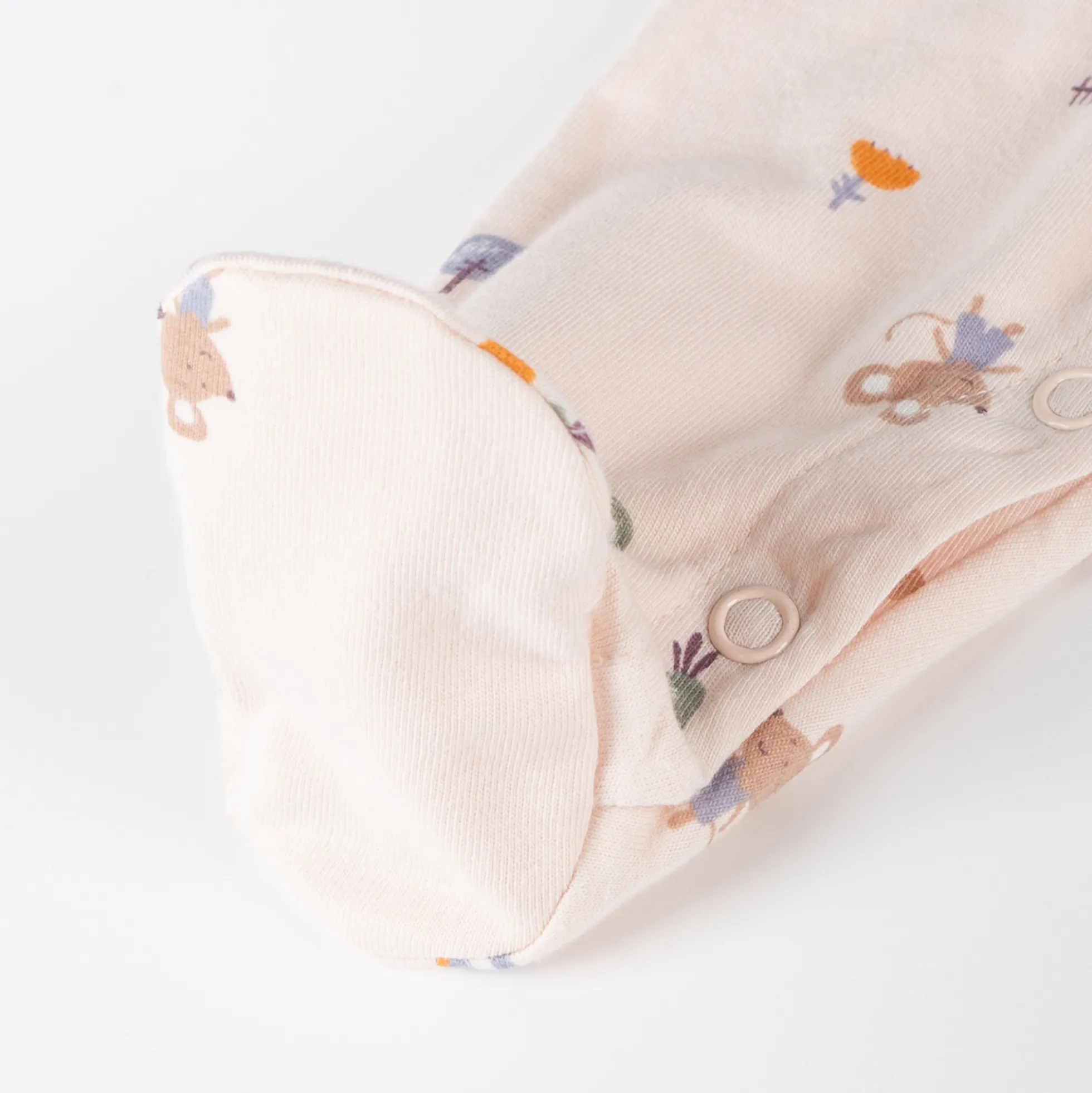 Newborn Baby Strampelanzug mit Kratzschutz, zartrosa
