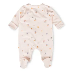 Newborn Baby Strampelanzug mit Kratzschutz, zartrosa