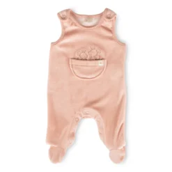 Newborn Babystrampler Nicki Velour, rosa