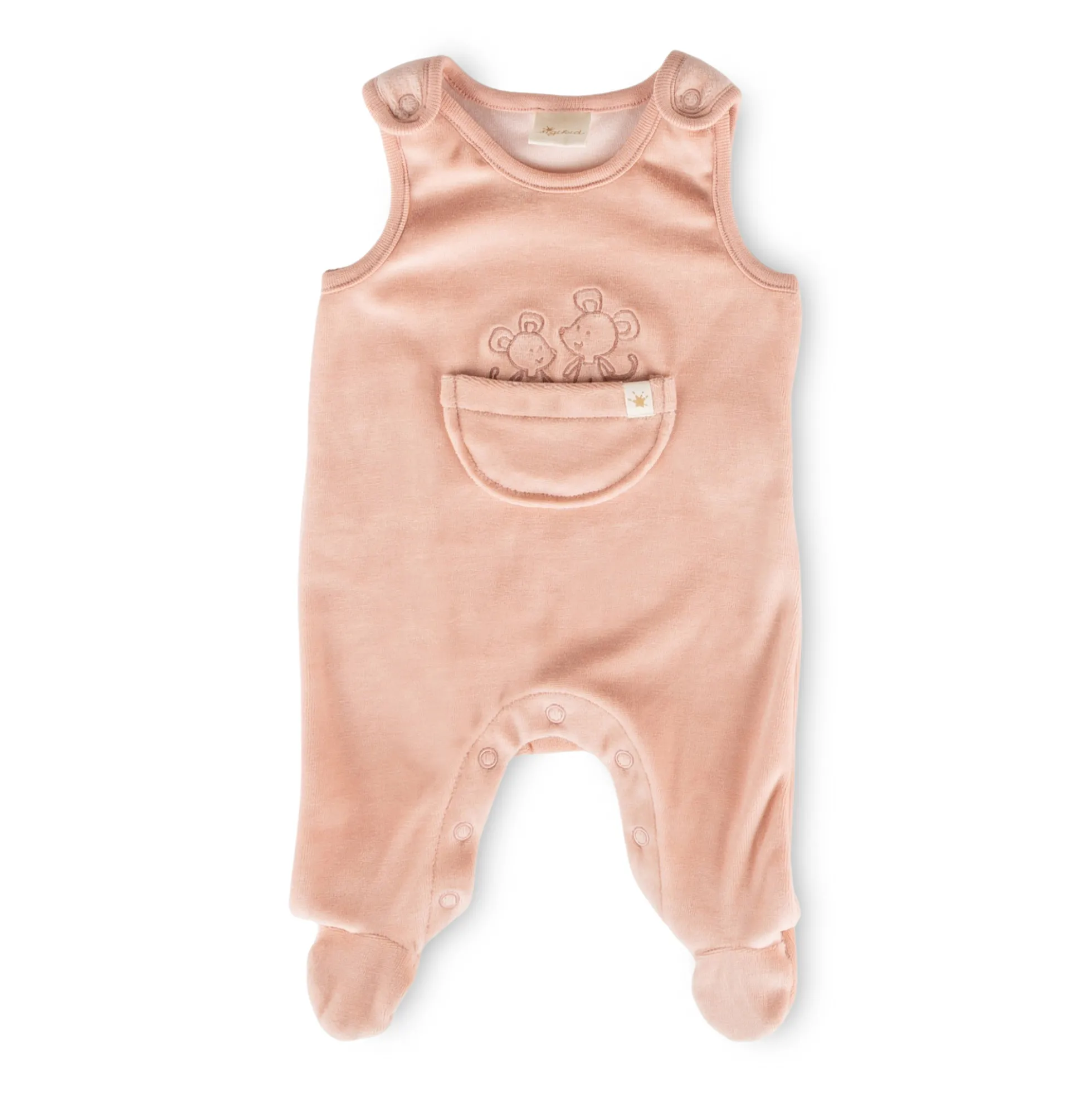 Newborn Babystrampler Nicki Velour, rosa