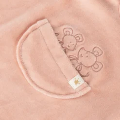 Newborn Babystrampler Nicki Velour, rosa