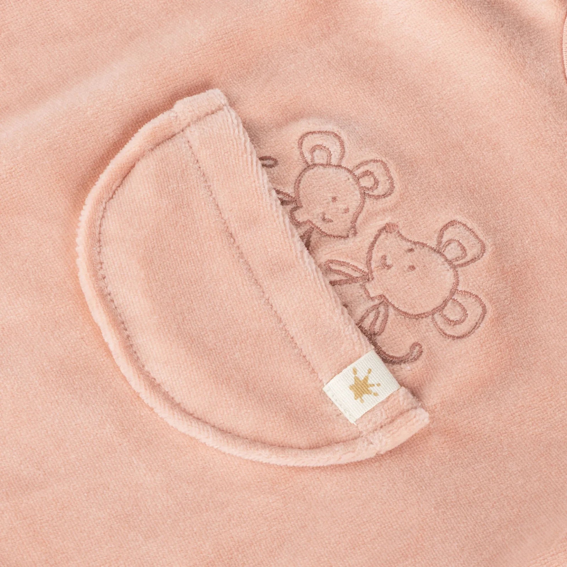 Newborn Babystrampler Nicki Velour, rosa