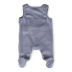 Newborn Babystrampler Nicki Velour, blau
