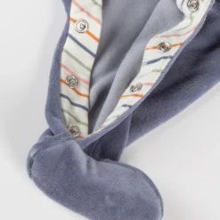 Newborn Babystrampler Nicki Velour, blau