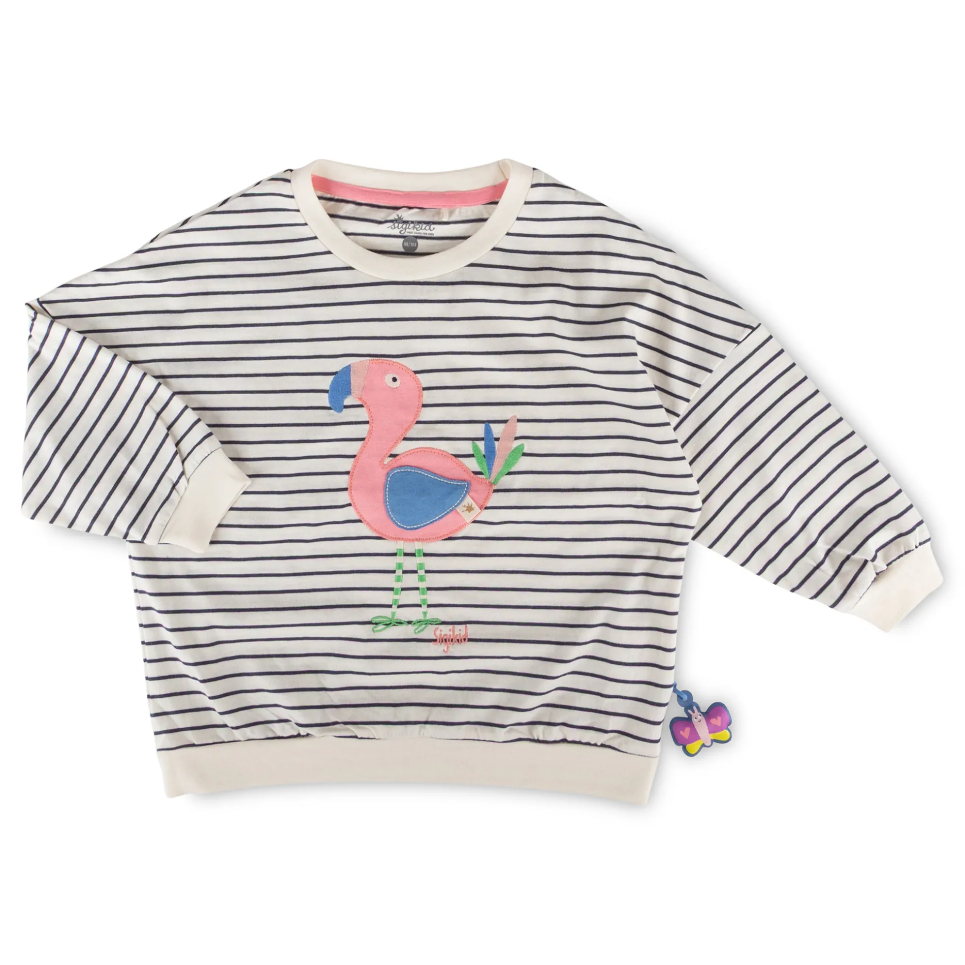 Oversized Langarmshirt Flamingo, Summer Vibes