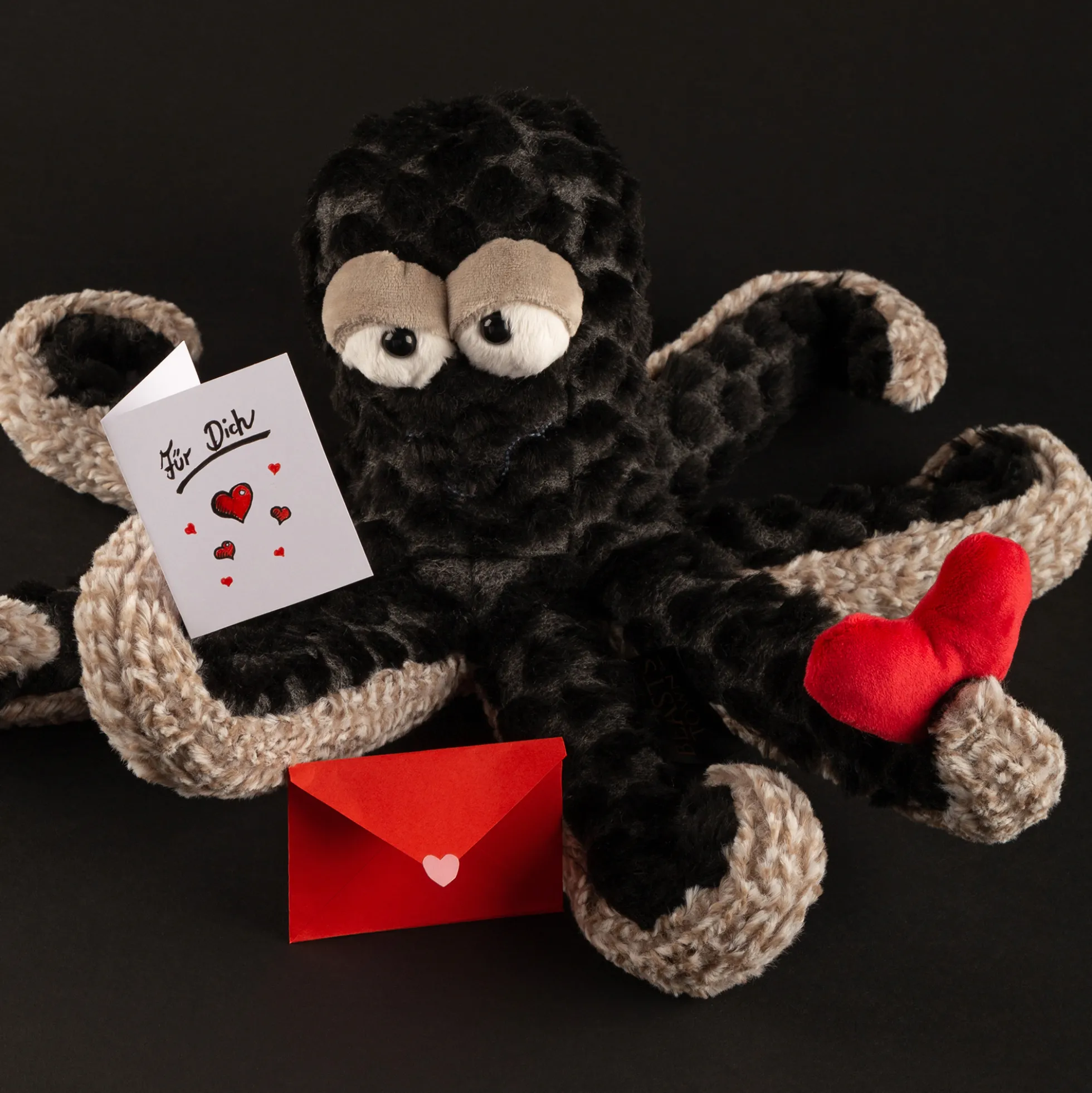 Plüsch Oktopus Deep Water Dandy mit Herz, Beasts