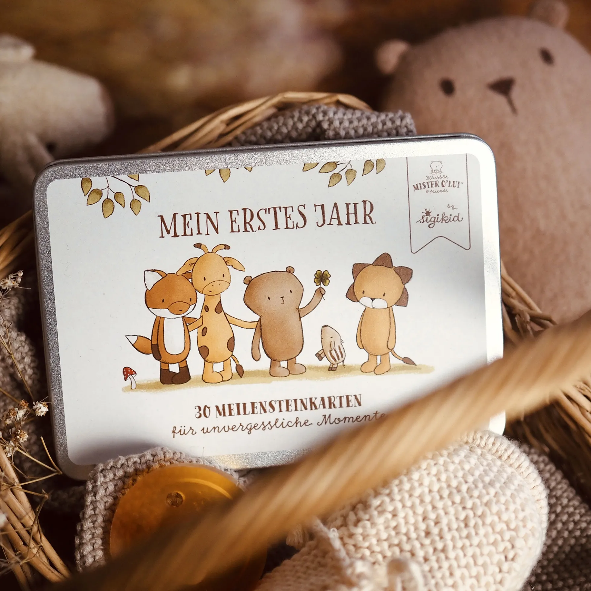 Schmuckdose mit 30 Meilensteinkarten Mister O'Lui