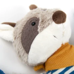 Schnuffeltuch Waschbär blau