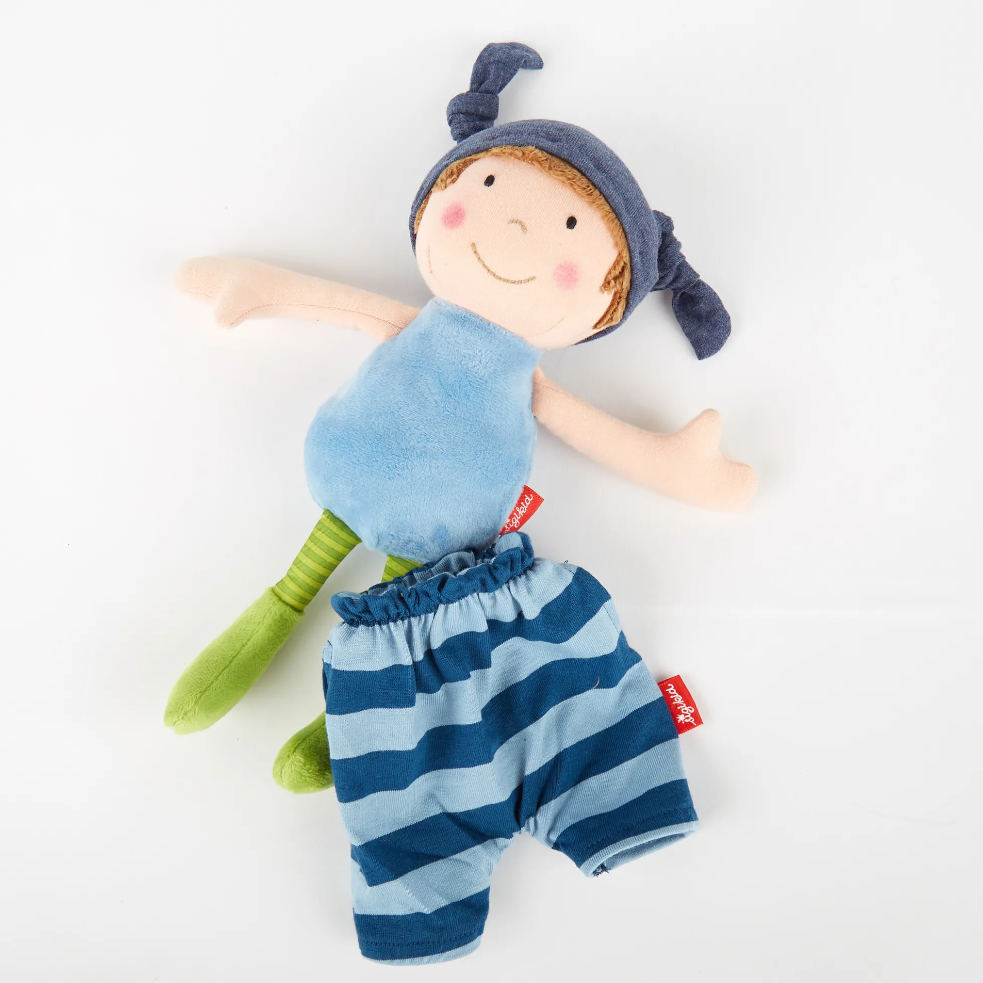 Stoffpuppe Brenda Bilipup, blau