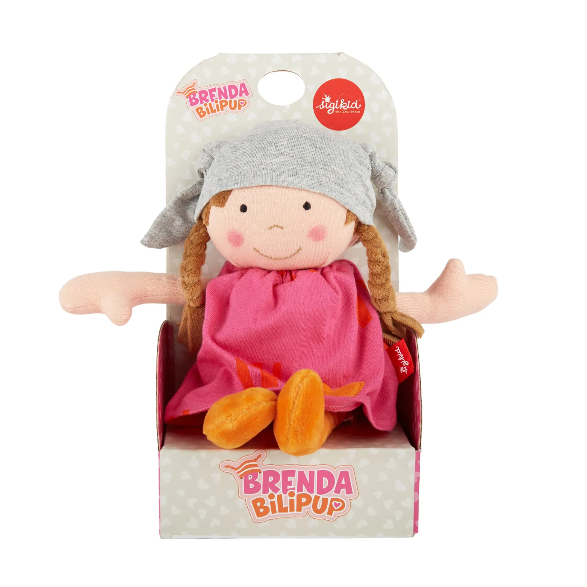 Stoffpuppe Brenda Bilipup, pink