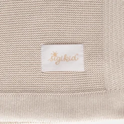 Strick Babydecke, beige