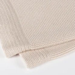Strick Babydecke, beige