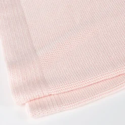Strick Babydecke, rosa