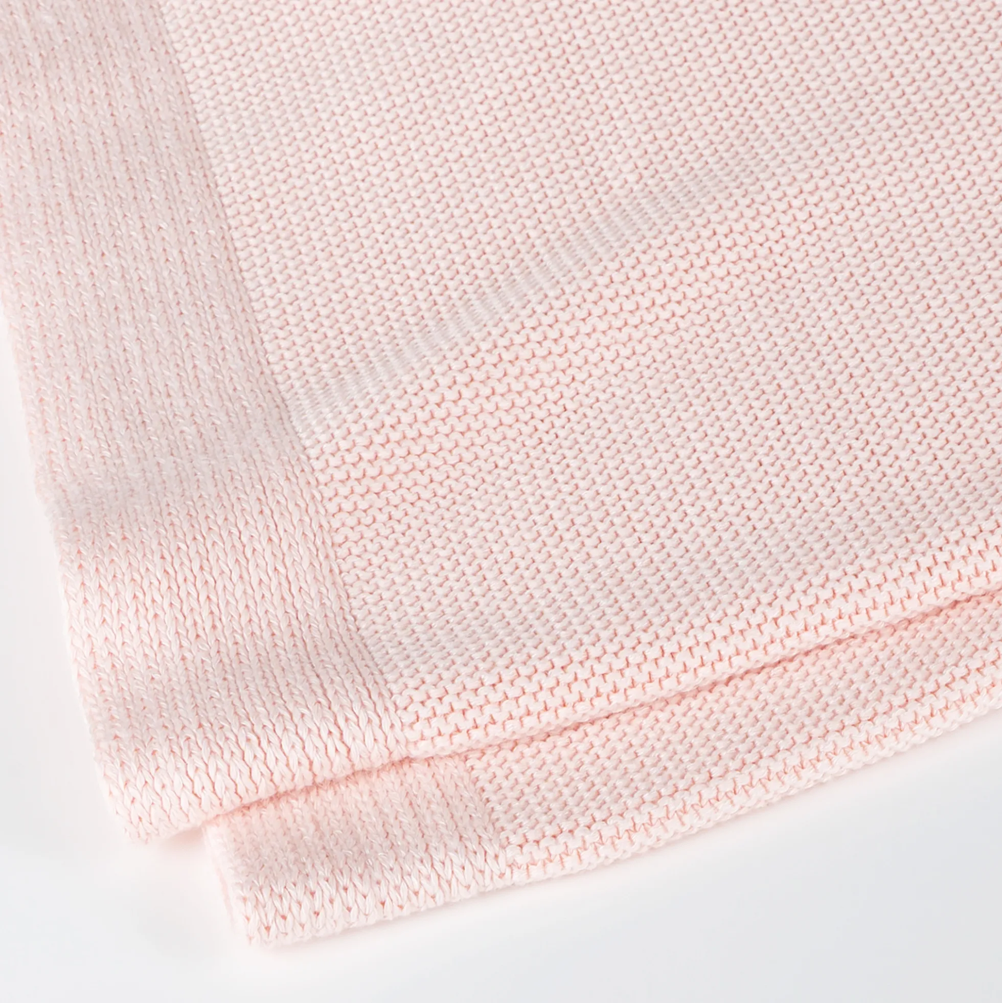 Strick Babydecke, rosa