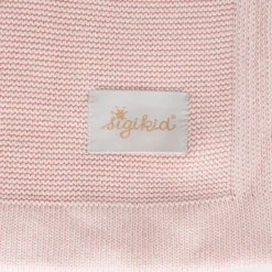 Strick Babydecke, rosa