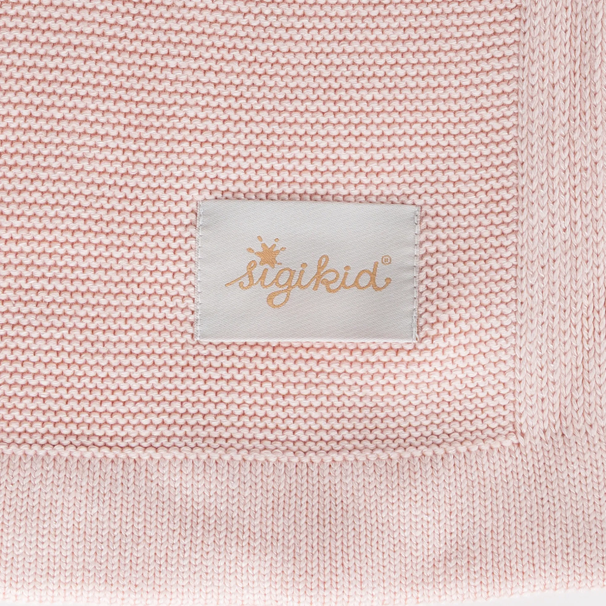 Strick Babydecke, rosa