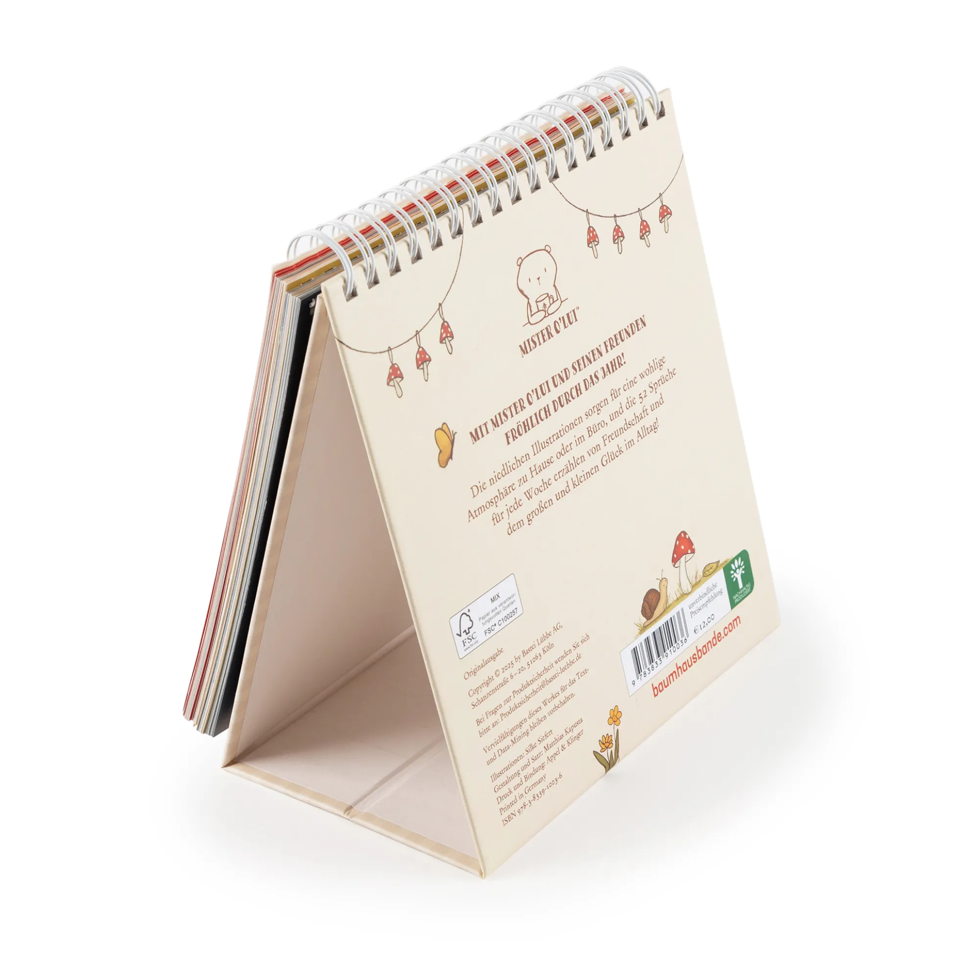 Wochenkalender Mister O'Lui - Das kleine Glück für zwischendurch