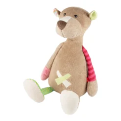 XXL Kuscheltier Bär im Patchworkstil