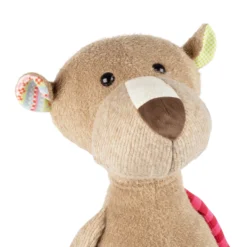 XXL Kuscheltier Bär im Patchworkstil